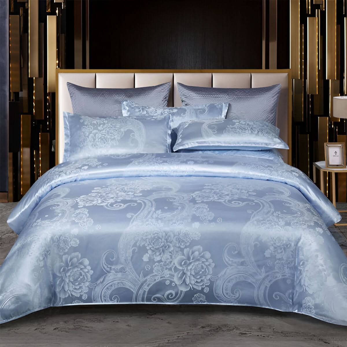 SILKLOFT – Elegantes Satin Jacquard Bettwäsche Satz