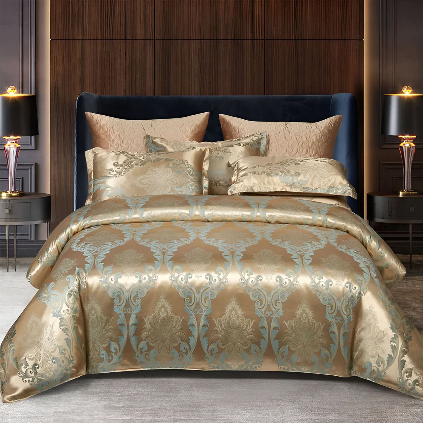 SILKLOFT – Elegantes Satin Jacquard Bettwäsche Satz