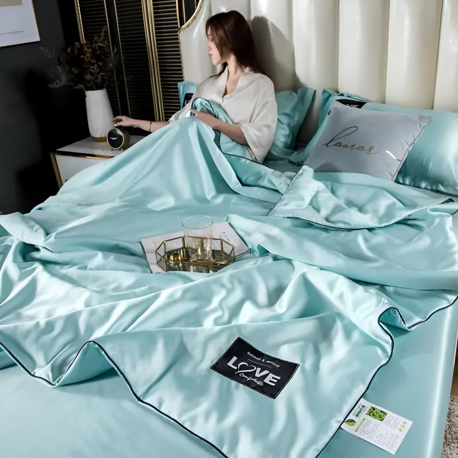 Fluffina - Hochwertige Satin Seiden Bettwäsche