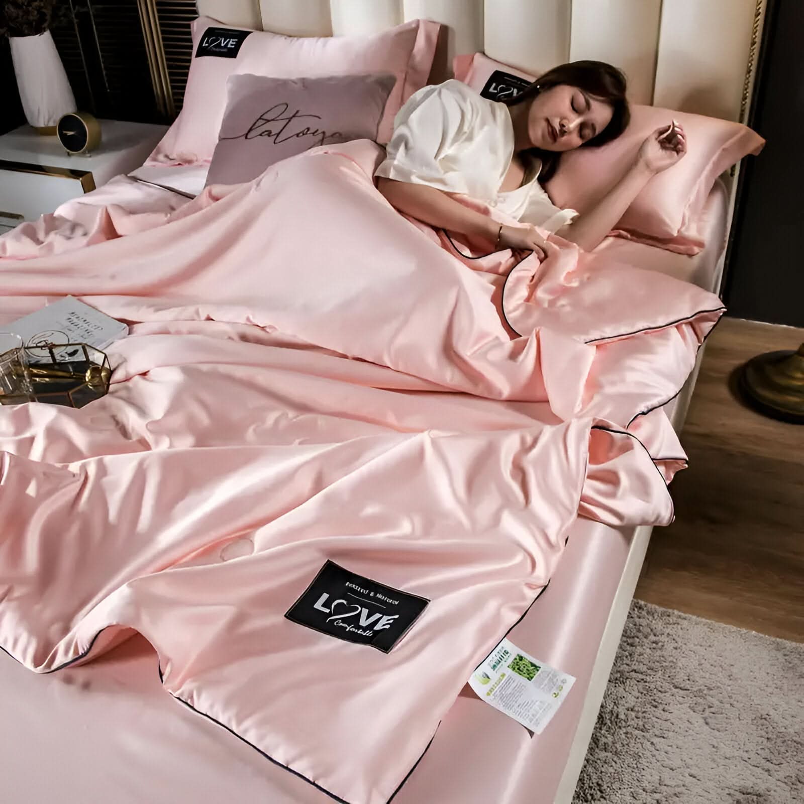 Fluffina - Hochwertige Satin Seiden Bettwäsche