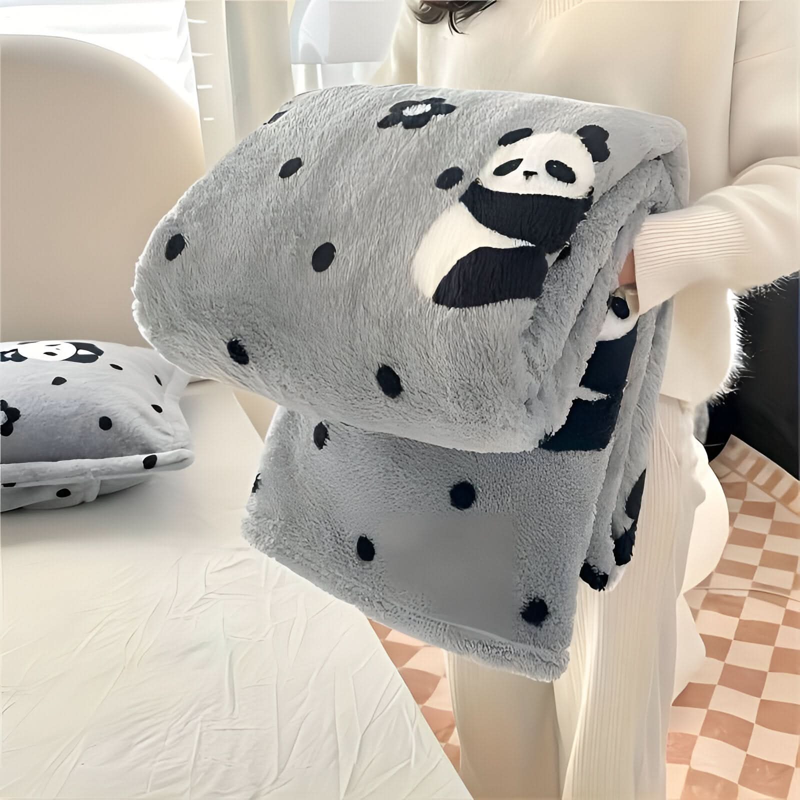 SNUGSPOT – Bunt Karierte Flausch Decke