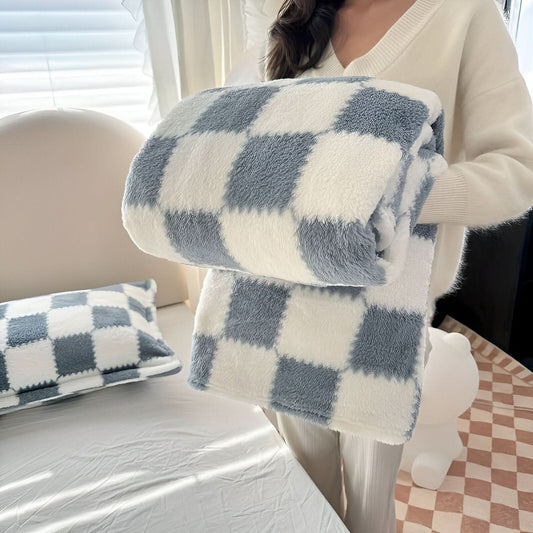 SNUGSPOT – Bunt Karierte Flausch Decke
