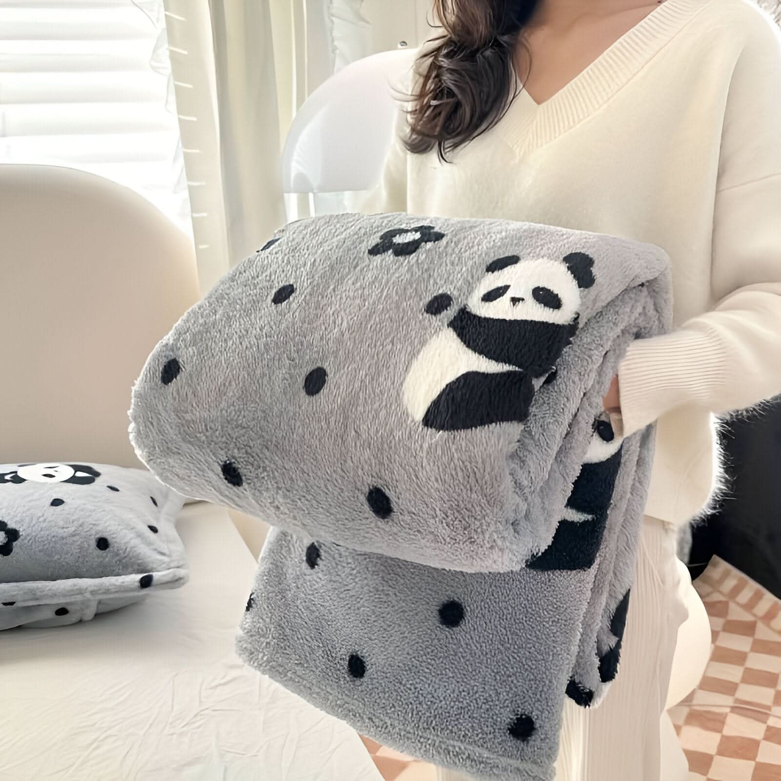 SNUGSPOT – Bunt Karierte Flausch Decke