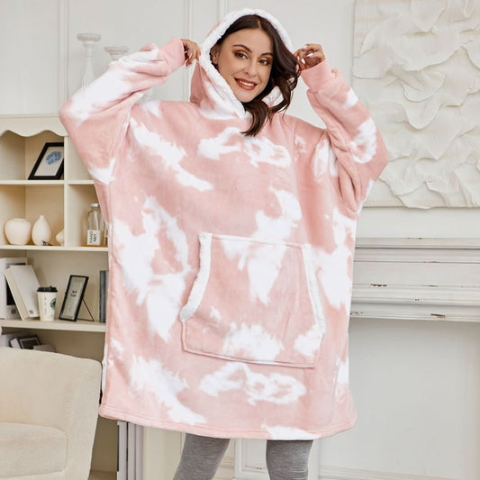 SNUGWEAR – Fleece Kapuzenpullover-Decke für Wärme & Komfort