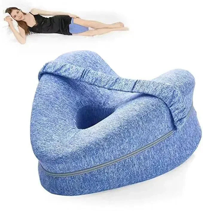 Orthopädisches Kniekissen für Seitenschläfer – Ergonomisches Beinkissen mit Memory-Schaum für besseren Schlaf