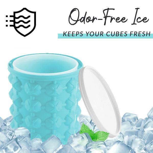 Eiswürfel Hersteller – 2-in-1 Eiswürfelbehälter & Getränkekühler Für Kleine Gefrierfächer