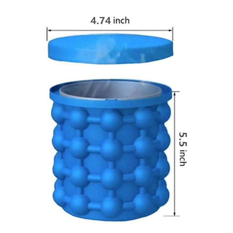 Eiswürfel Hersteller – 2-in-1 Eiswürfelbehälter & Getränkekühler Für Kleine Gefrierfächer