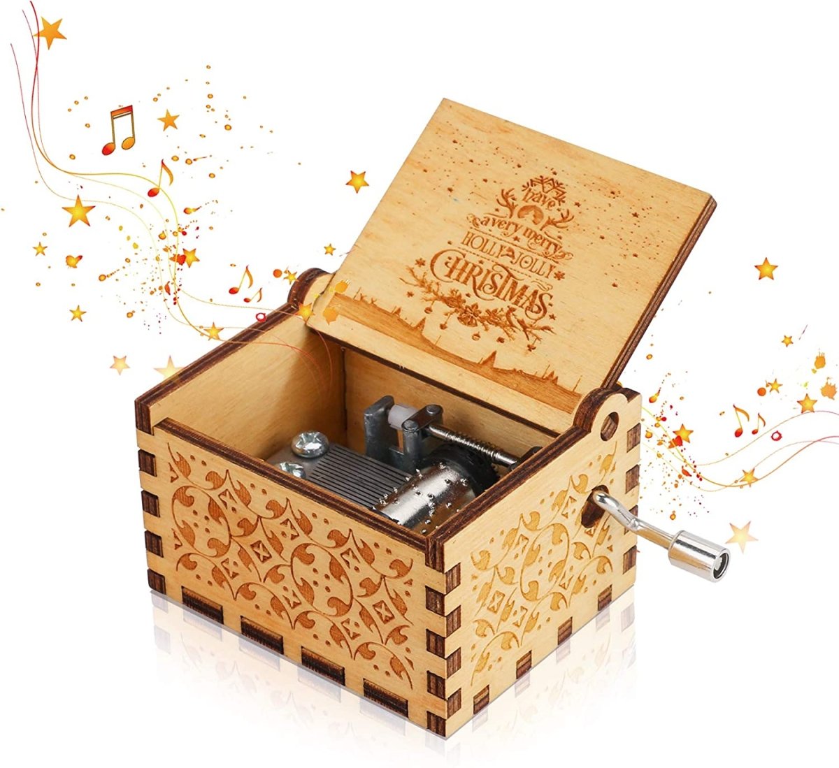 JOLLYBOX – Spieluhr mit Weihnachtsmotiv für festliche Heimdekoration 4