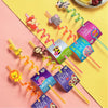 JUNGLESTRAWS – Wiederverwendbare Plastikstrohhalme mit Tiermotiven für Kinderpartys 3