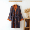 Kimono Baumwolle Gaze Bademantel – Retro Bademantel im Unisex-Gestaltung