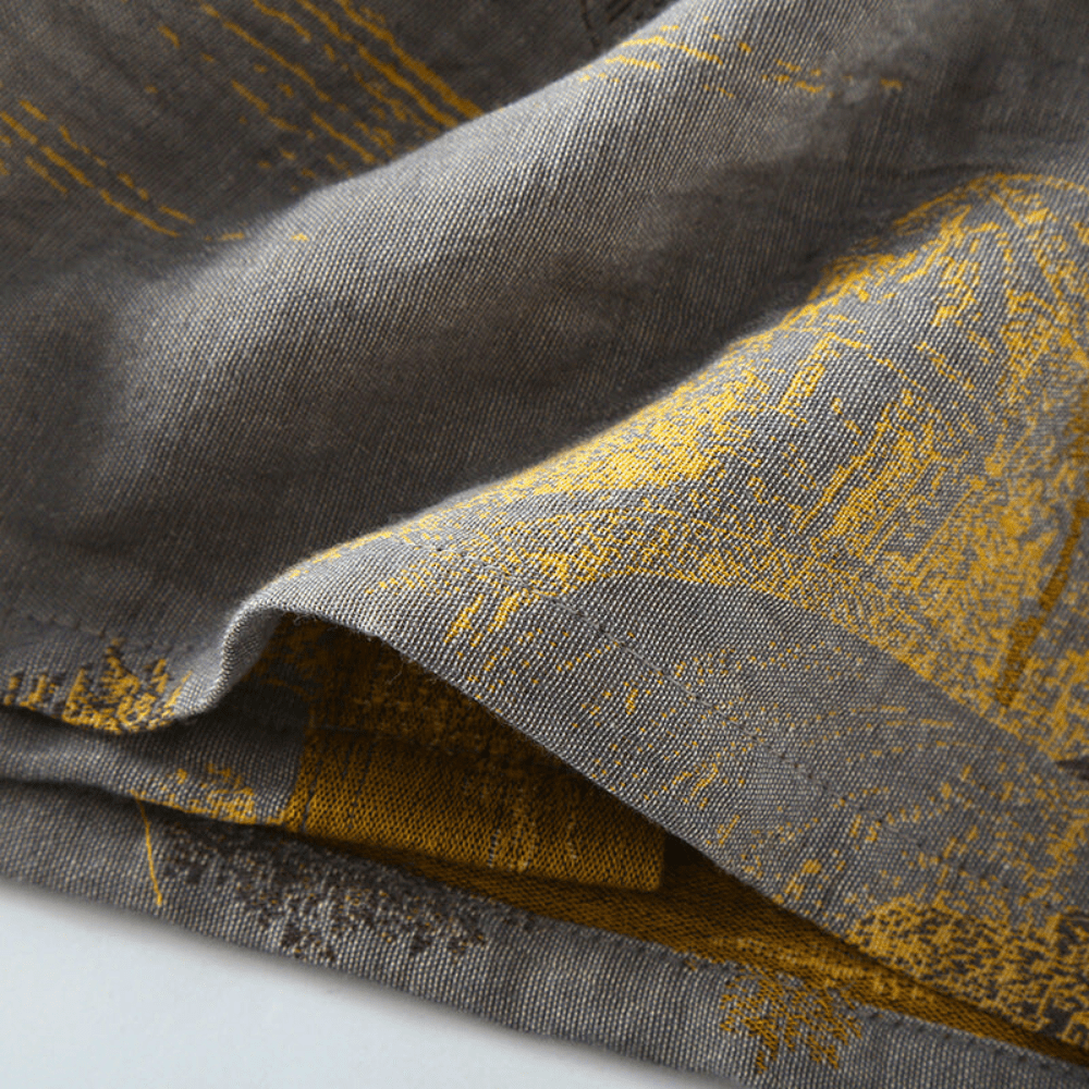 Kimono Baumwolle Gaze Bademantel – Retro Bademantel im Unisex-Gestaltung