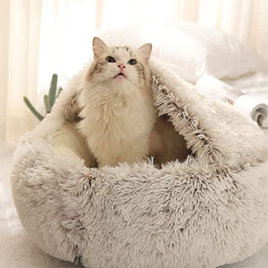 COMFYPET – Weicher Luxuskorb Für Katzen & Kleine Hunde