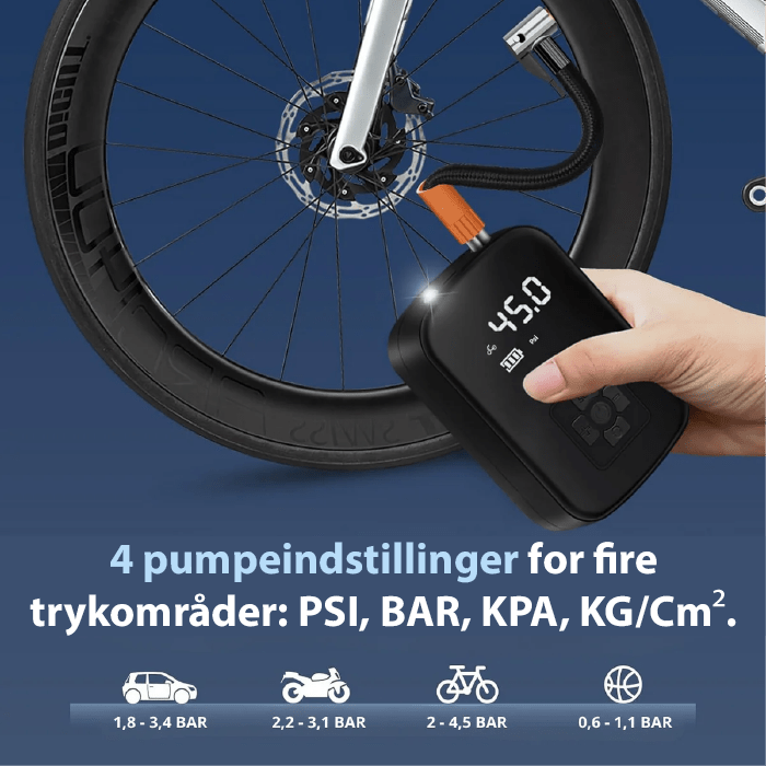 LuftSchnell Profi – Kompakte Elektrische Luftpumpe Für Reifen, Bälle & Matratzen