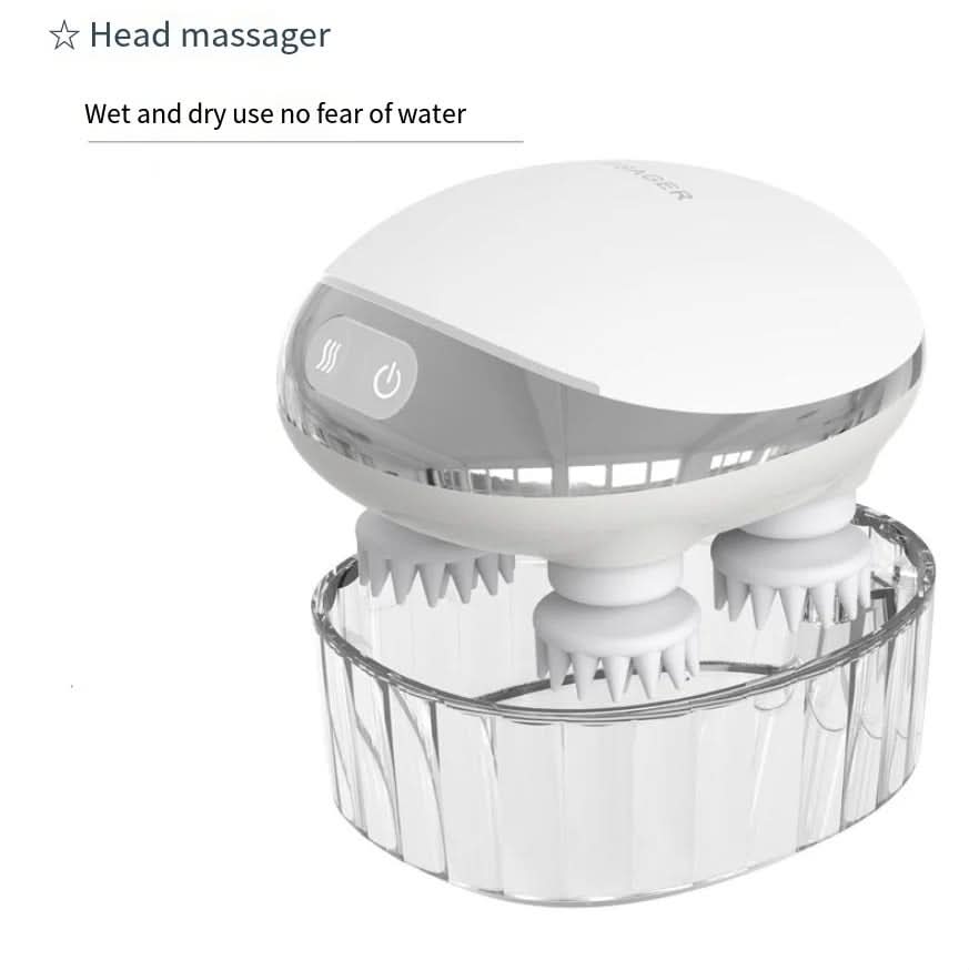 Kopfhaut Glückseligkeit – 4D Massagegerät mit Rotlicht & IPX8 Wasserschutz