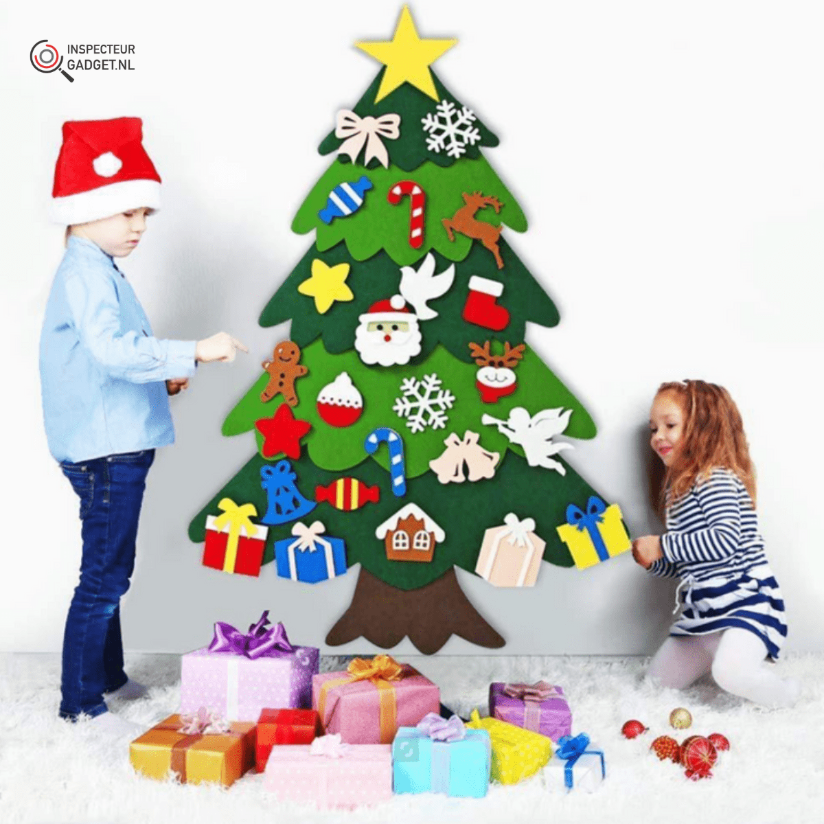 BaumFreude Bastelkunst Weihnachtsbaum – Kreativer Selbstbau-Weihnachtsbaum Für Kinder Aus Filz