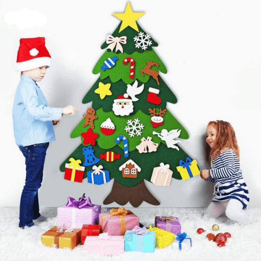 BaumFreude Bastelkunst Weihnachtsbaum – Kreativer Selbstbau-Weihnachtsbaum Für Kinder Aus Filz