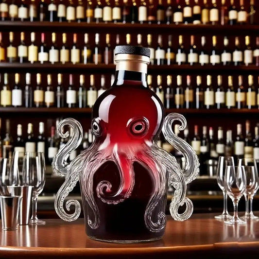 Kraken Pour - Dekanter Aus Glas Für Whisky Und Wein, Handgefertigtes Design 2