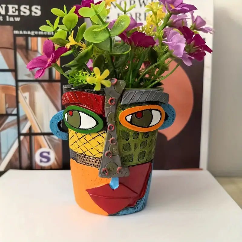 Künstlerischer Übertopf Picasso Pot™ – Handgefertigter Blumentopf für Pflanzenliebhaber 0