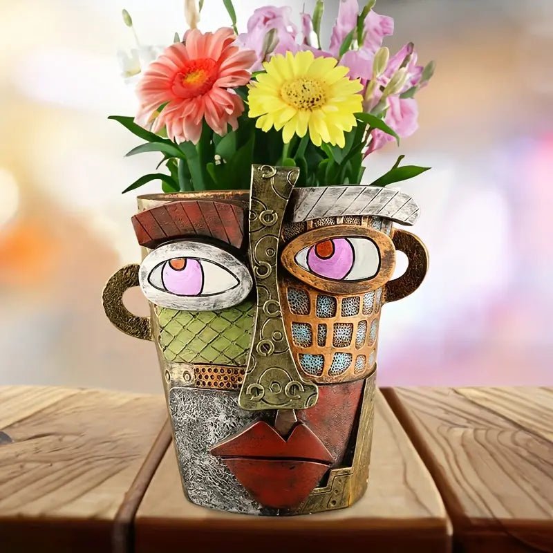 Künstlerischer Übertopf Picasso Pot™ – Handgefertigter Blumentopf für Pflanzenliebhaber 1
