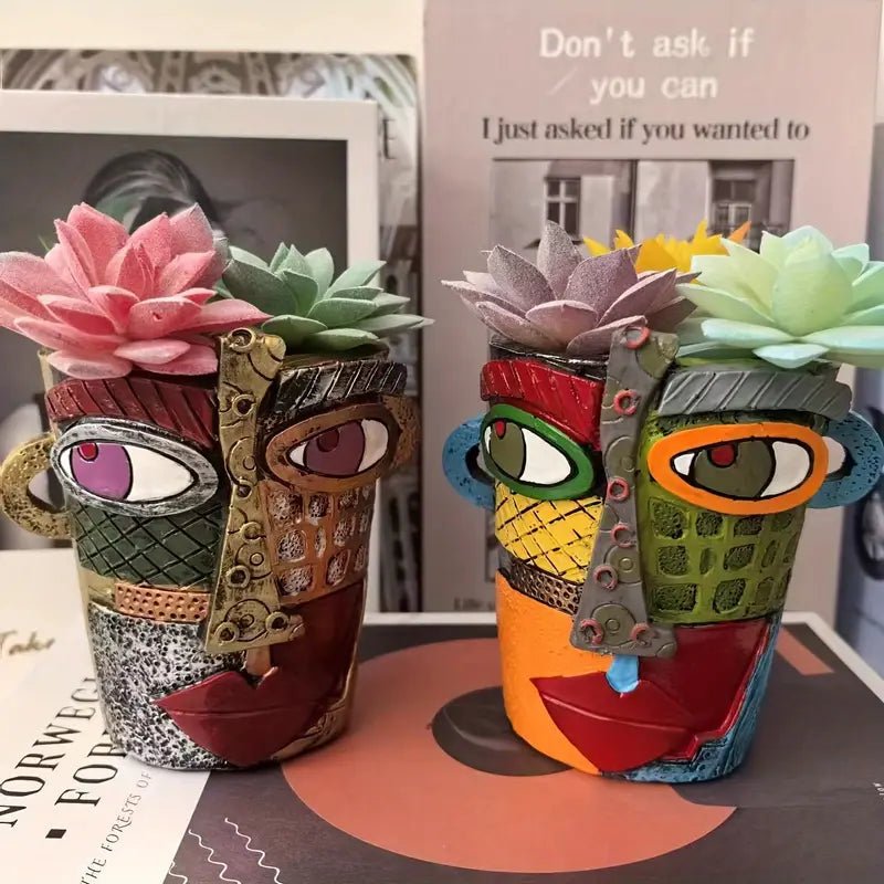 Künstlerischer Übertopf Picasso Pot™ – Handgefertigter Blumentopf für Pflanzenliebhaber 3