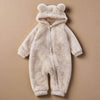 KuschelBär Flanell Strampler – Weicher Strampler mit Bärendesign für Babys – Kuschelig & Wärmend für den Winter