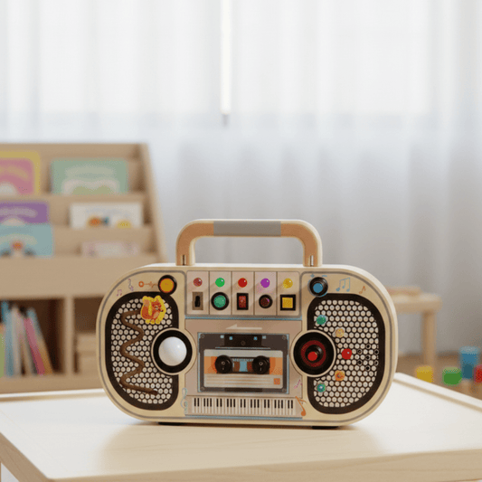 LEARNIWOD – Montessori-Lernbrett aus Holz zur Förderung der Feinmotorik und Entdeckung 0