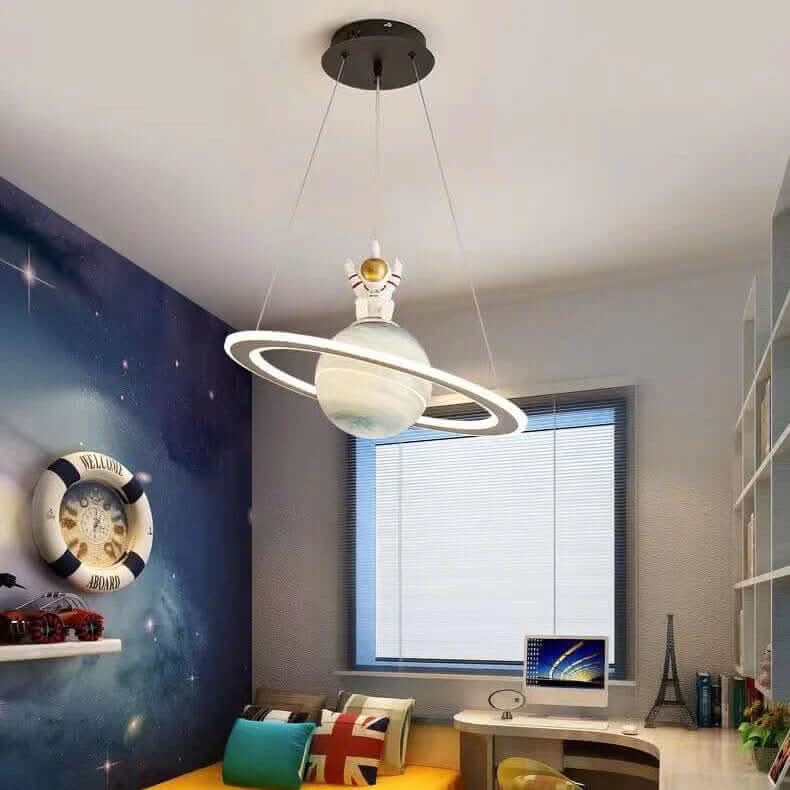 LED Planet Hängende Lampe – Kinderzimmer-Deckenlampe mit Planeten-Design & Sanftem Nachtlicht
