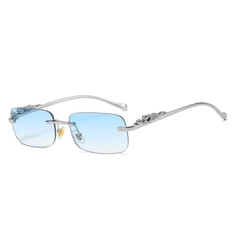 LEOVUE – Randlose Leopardenkopf-Sonnenbrille mit UV400-Schutz