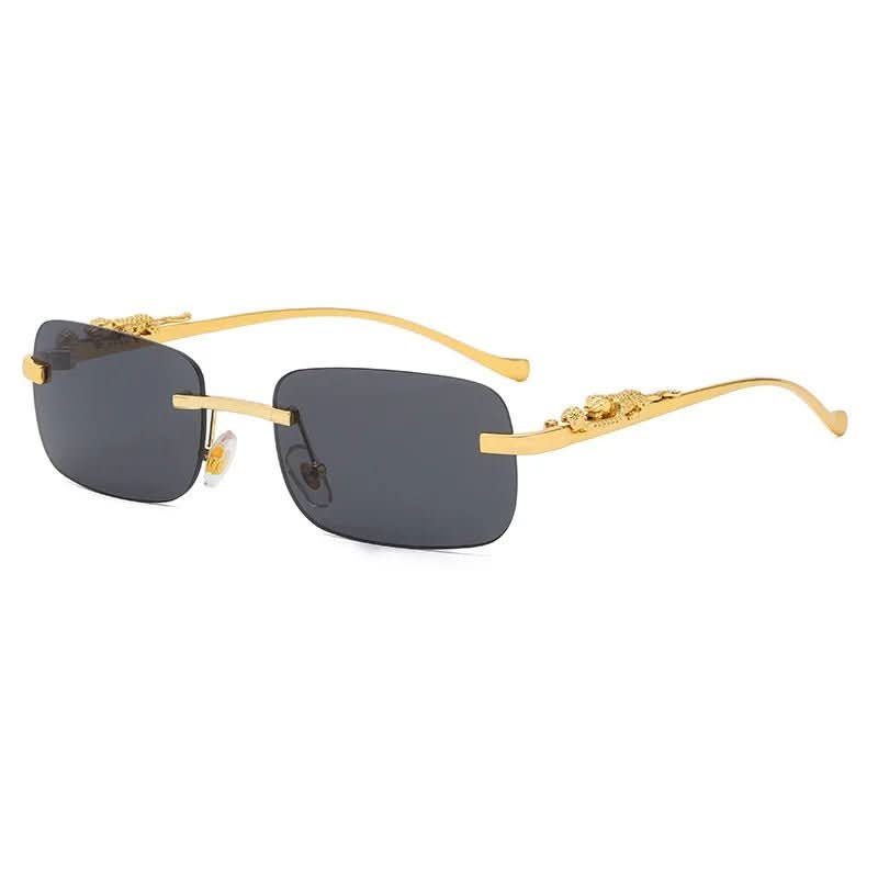 LEOVUE – Randlose Leopardenkopf-Sonnenbrille mit UV400-Schutz