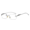 LEOVUE – Randlose Leopardenkopf-Sonnenbrille mit UV400-Schutz