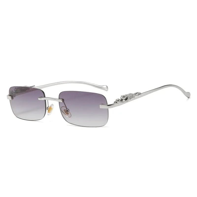 LEOVUE – Randlose Leopardenkopf-Sonnenbrille mit UV400-Schutz