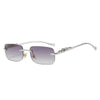 LEOVUE – Randlose Leopardenkopf-Sonnenbrille mit UV400-Schutz