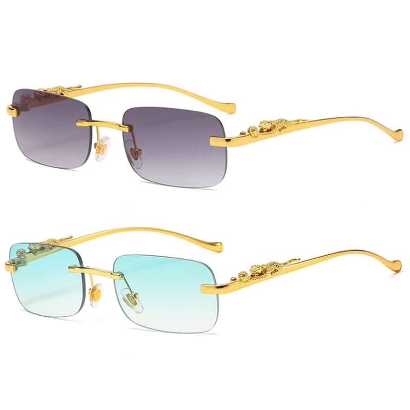 LEOVUE – Randlose Leopardenkopf-Sonnenbrille mit UV400-Schutz