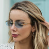 LEOVUE – Randlose Leopardenkopf-Sonnenbrille mit UV400-Schutz