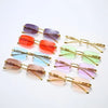 LEOVUE – Randlose Leopardenkopf-Sonnenbrille mit UV400-Schutz