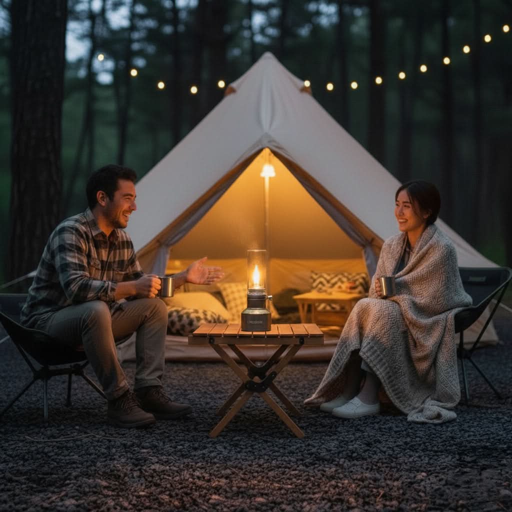 LUMETRA – Einstellbare Butan-Campinglampe für flexible Lichteinstellungen 2