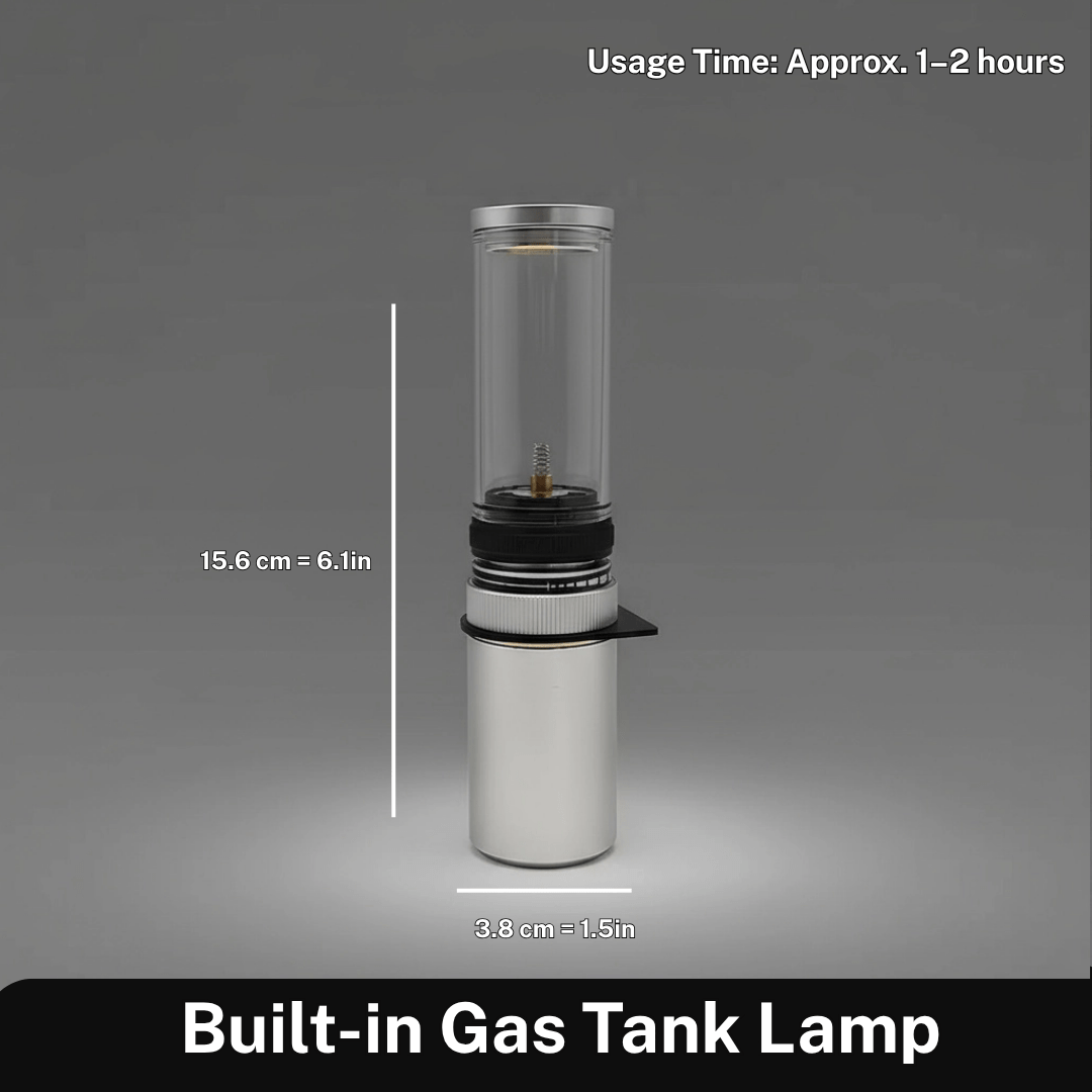 LUMETRA – Einstellbare Butan-Campinglampe für flexible Lichteinstellungen 8