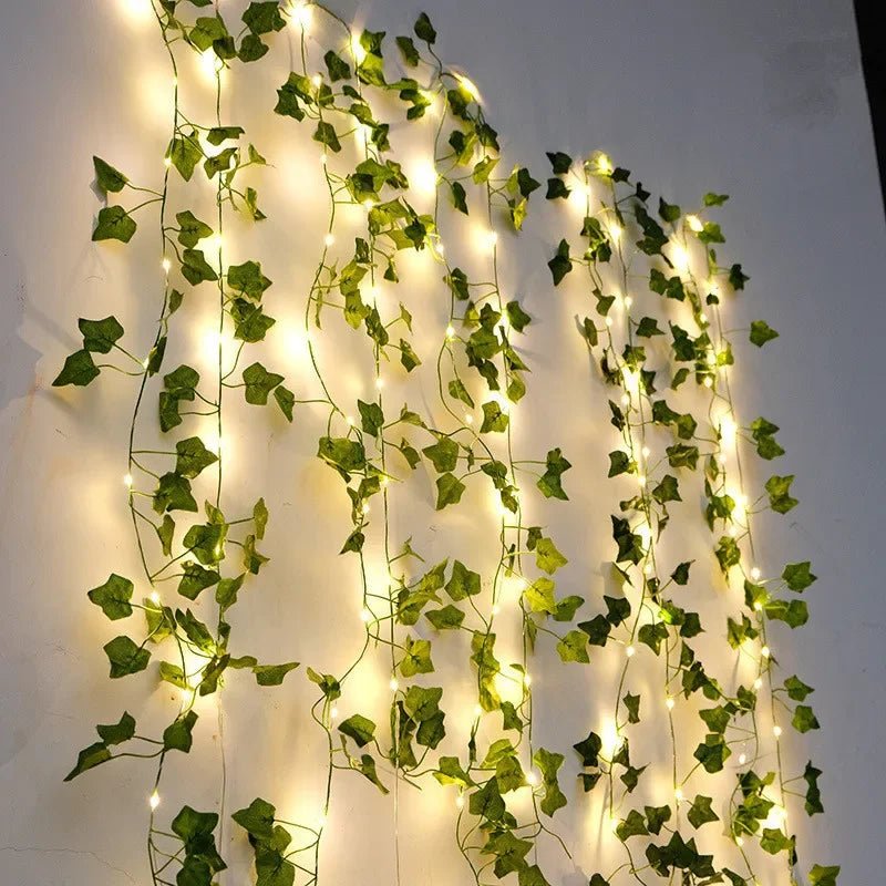 LUMIFOLIA – Elegante grüne LED-Lichterkette in Blattform (batteriebetrieben) 11