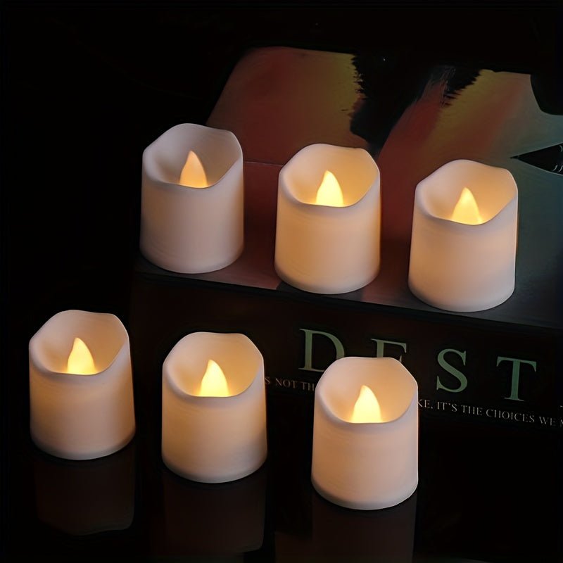 LUMITWINKLE – Flammenlose LED-Teelichter mit natürlichem Flackern für Hochzeiten und Heimdekoration 2