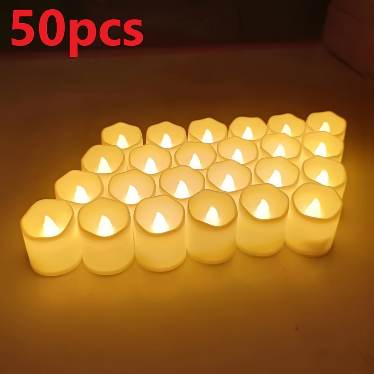 LUMITWINKLE – Flammenlose LED-Teelichter mit natürlichem Flackern für Hochzeiten und Heimdekoration 5