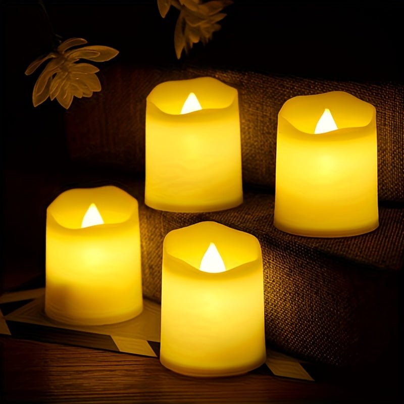 LUMITWINKLE – Flammenlose LED-Teelichter mit natürlichem Flackern für Hochzeiten und Heimdekoration 6