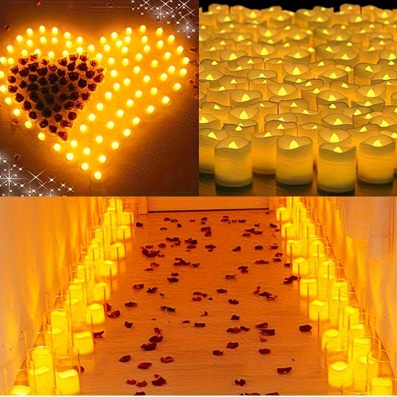 LUMITWINKLE – Flammenlose LED-Teelichter mit natürlichem Flackern für Hochzeiten und Heimdekoration 8