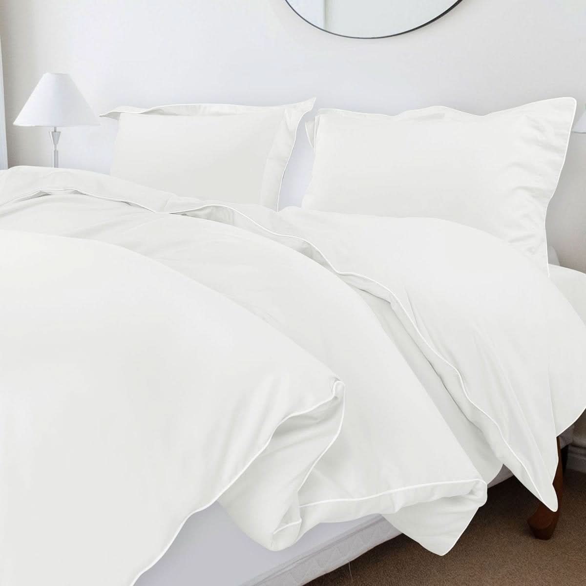 Velurest Bettwäsche-Satz 500TC | Luxuriöse Baumwolle | Edler Bettbezug mit Kissenhüllen | Hotelqualität für erholsamen Schlaf