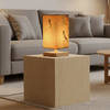 Naturschatten – Moderne Lampe Aus Holz Und Stoffdesign