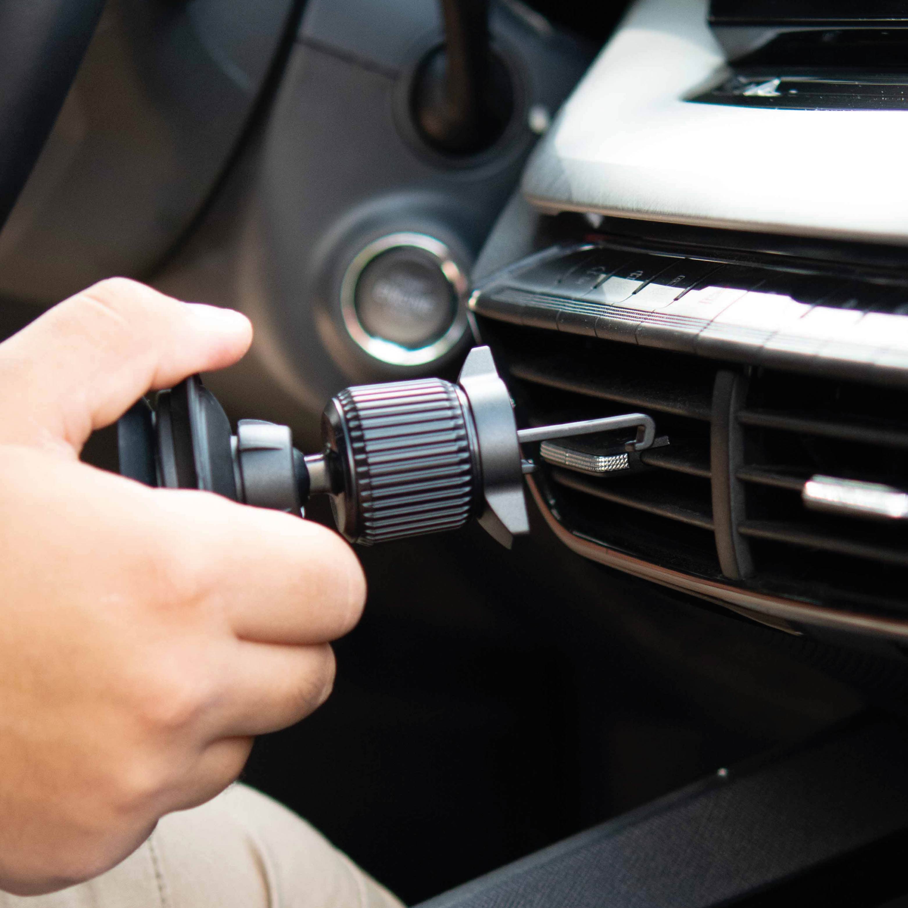 Magnet-VACUUM Handy Holder UNIVERSAL for Car Air Vent including Magnet-VACUUM Patch