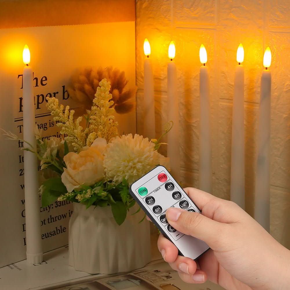 LumiKerze – Stehende LED-Stabkerzen Mit Fernbedienung