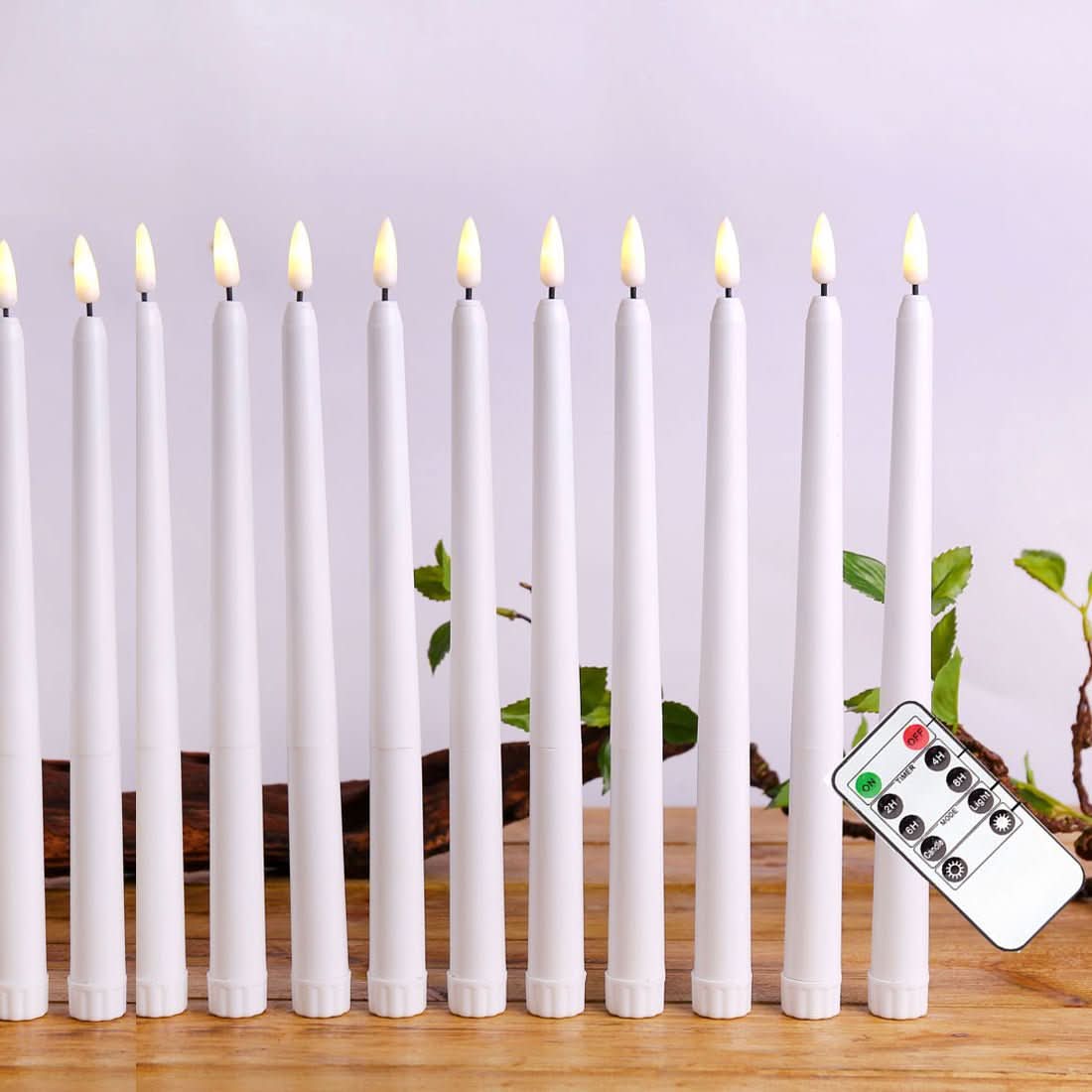 LumiKerze – Stehende LED-Stabkerzen Mit Fernbedienung