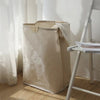 LuxeFold Hamper – Eleganter Wäschekorb aus Baumwolle und Leinen 4