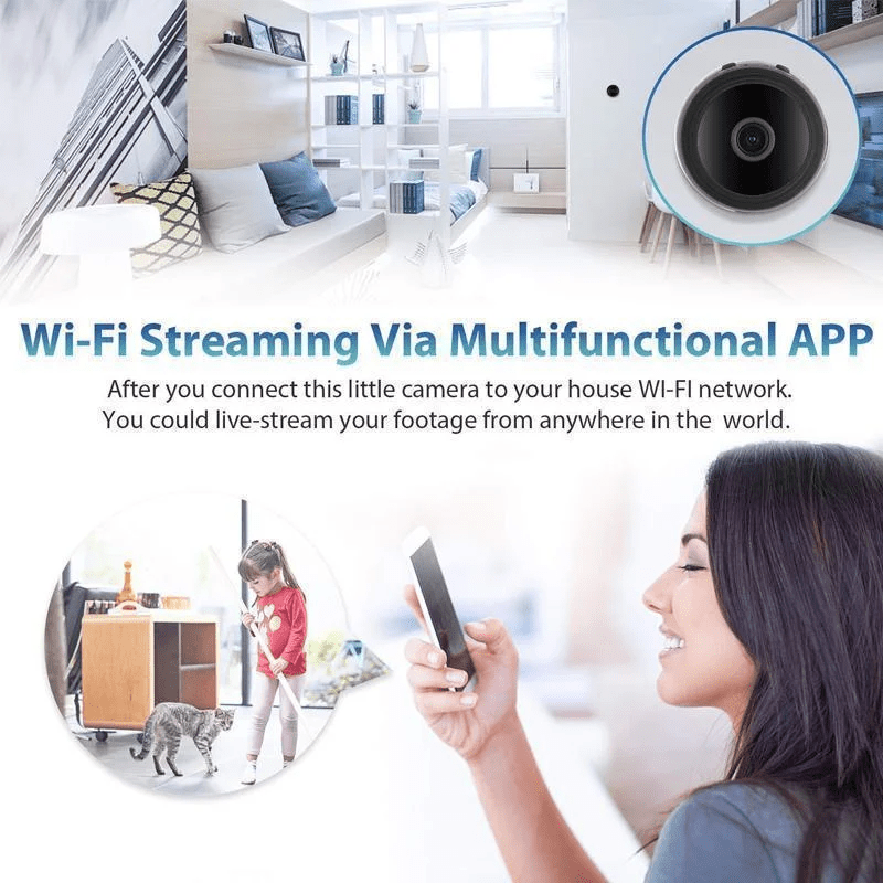 Miniansicht Kamera – 1080p Mini Kamera Mit Nachtsicht & App-Steuerung