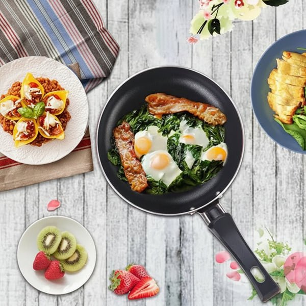 MINIPANSET – Antihaftbeschichtetes Mini-Bratpfannenset aus Edelstahl für gesundes Kochen 2